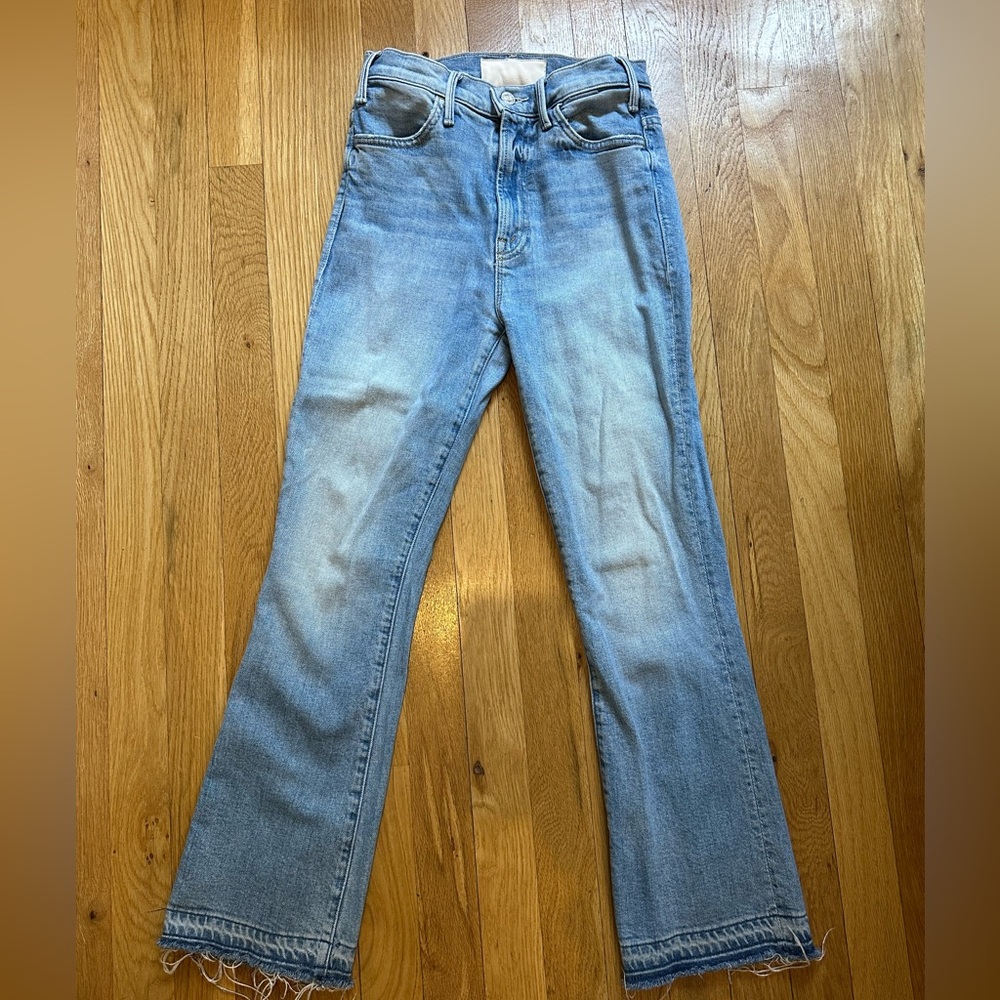MOTHER Light Blue Flared Jeans
